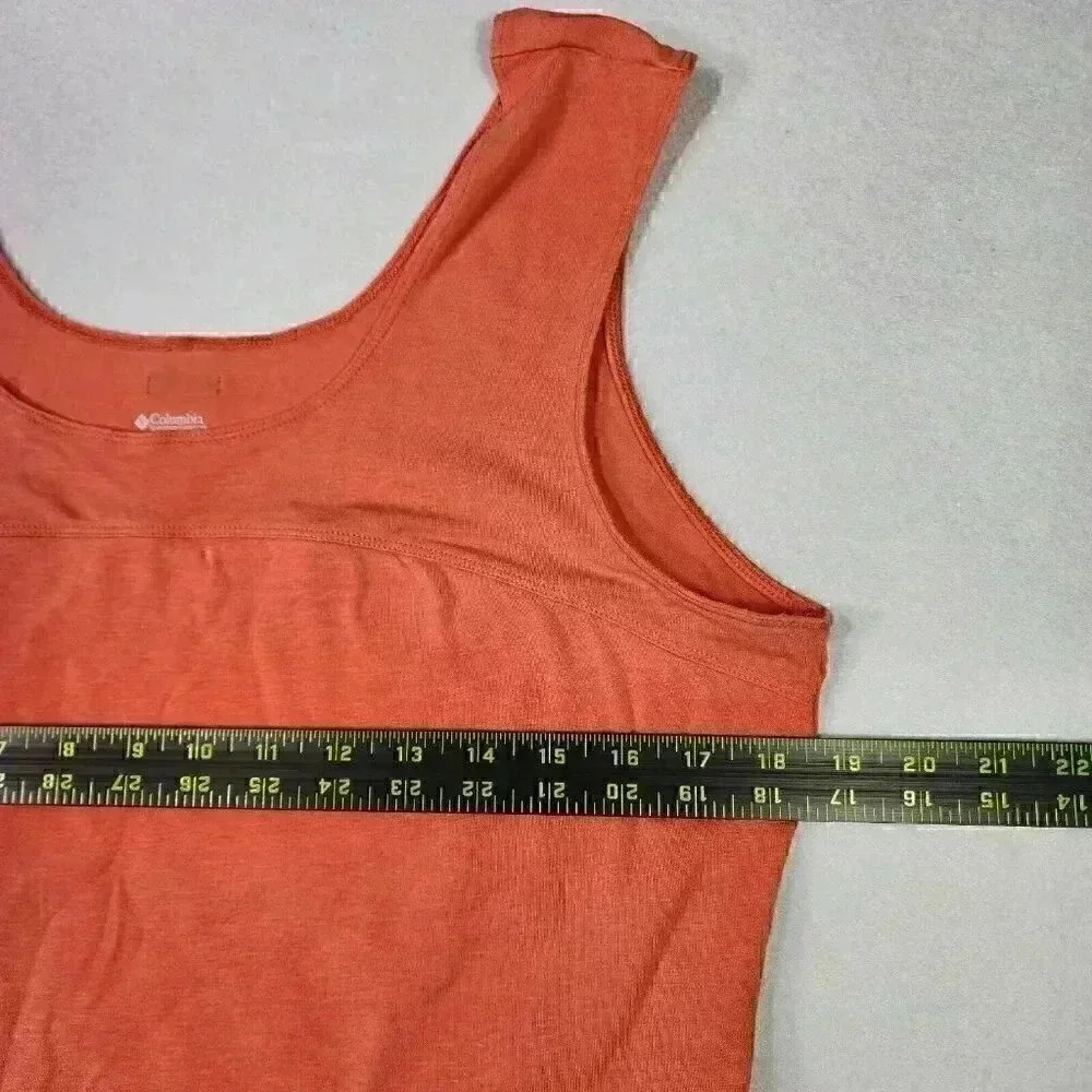 Columbia Womens Lightweight‎ Tank XL Peach Front Lined Workout Yoga Sports - Picture 7 of 14